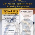 Teacher's Annual Health screening program 2024